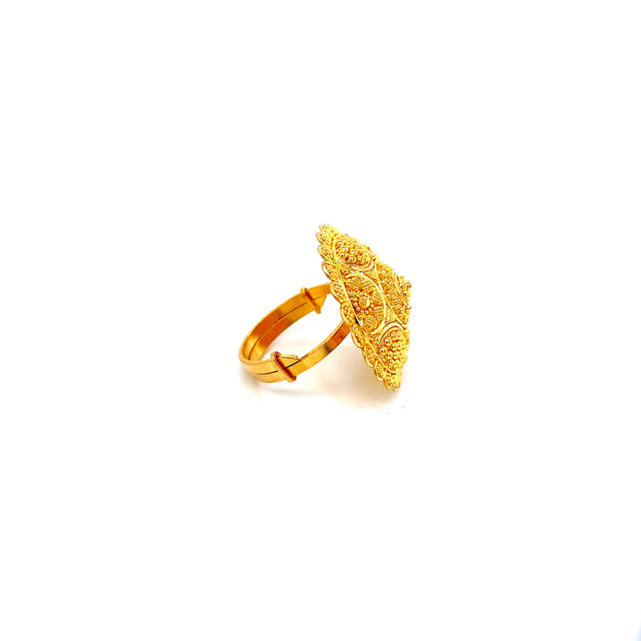 22K YG Fancy Ring-1pc