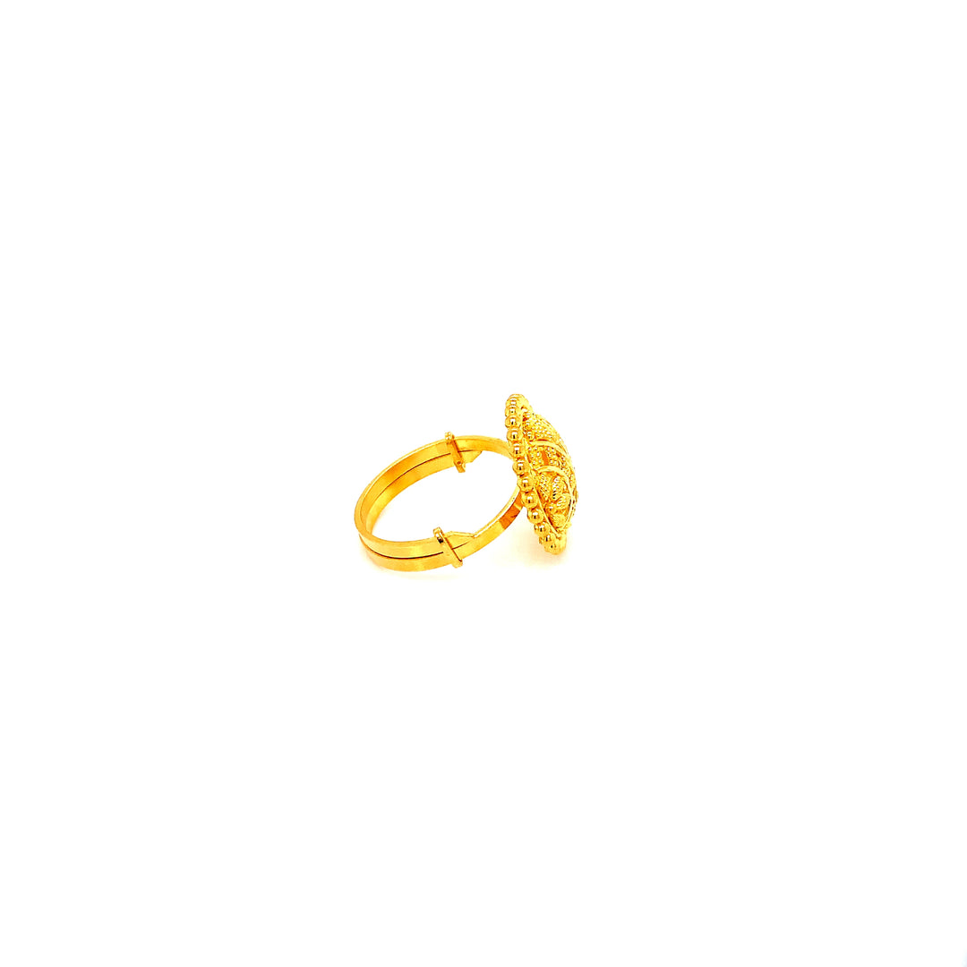 22K YG Fancy Ring-1pc