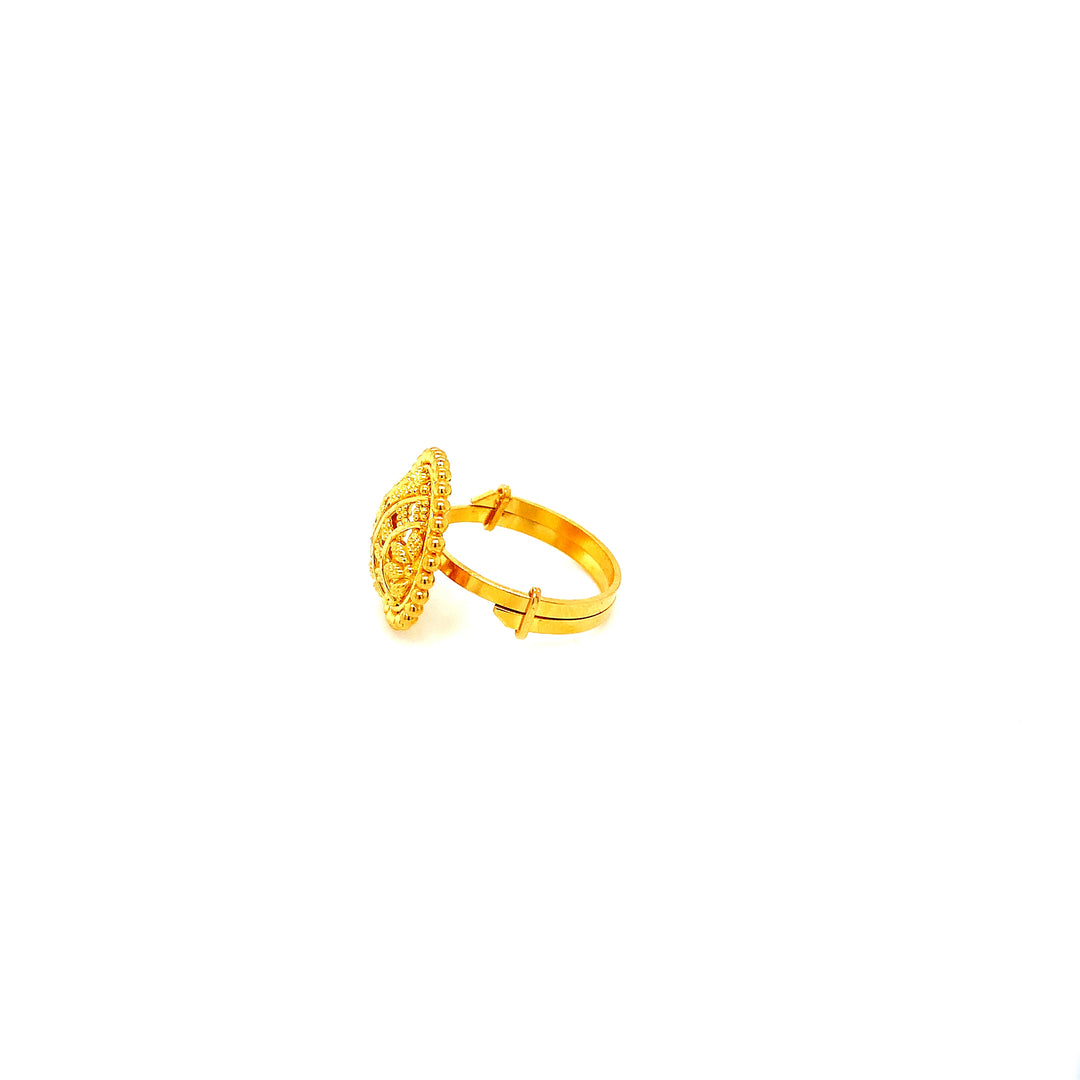 22K YG Fancy Ring-1pc