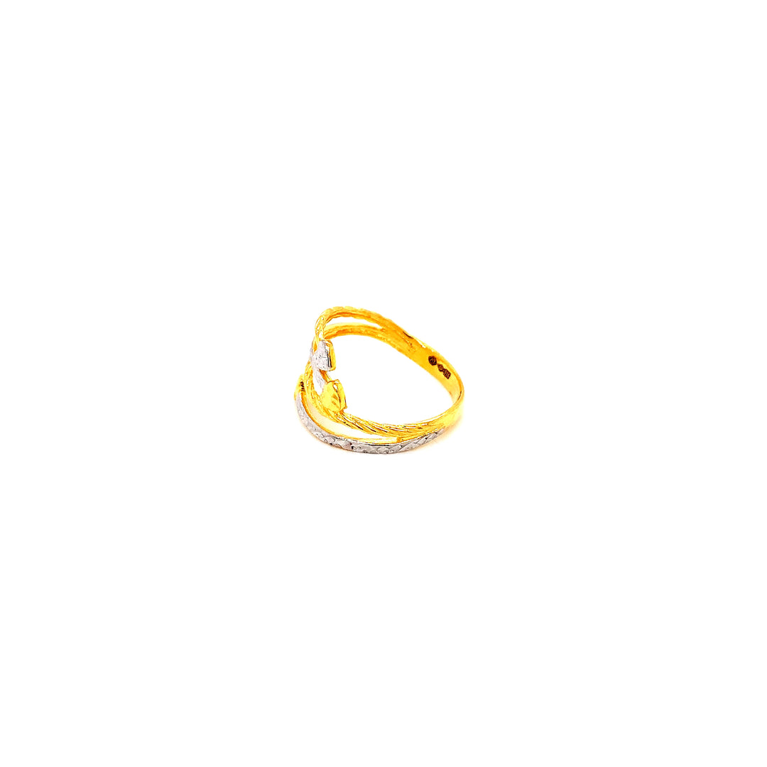 22K YG Fancy Ring-1pc