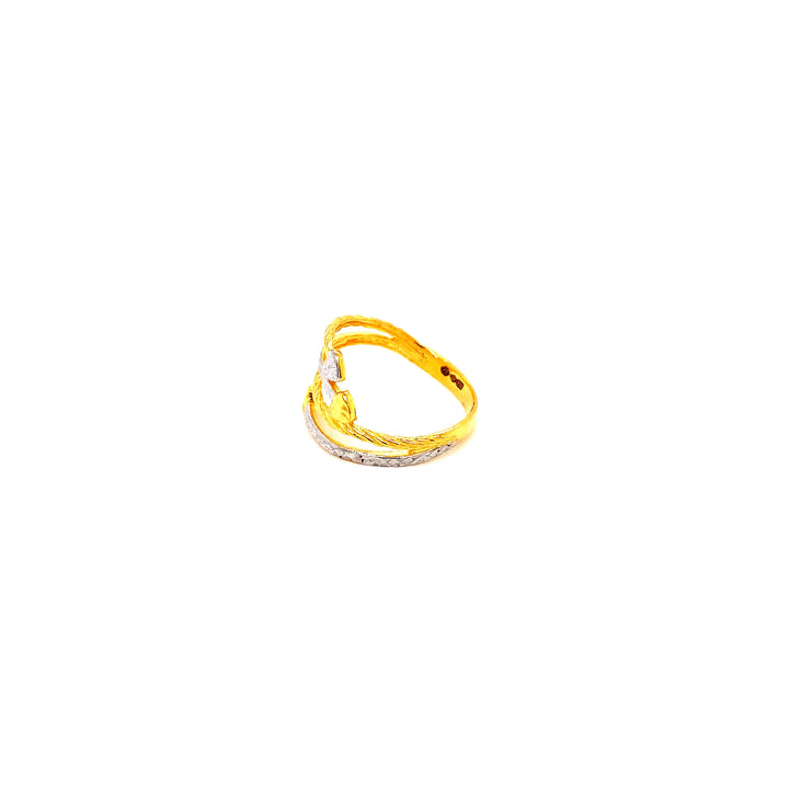 22K YG Fancy Ring-1pc