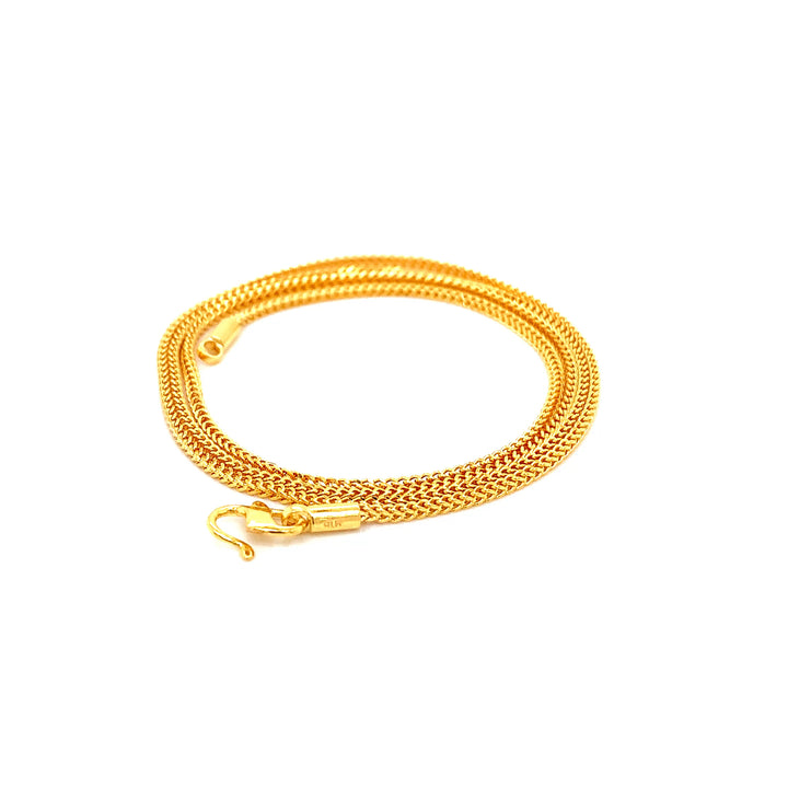 22K YG Box Chain-1pc