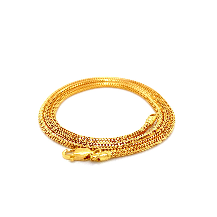 22K YG Box Chain-1pc