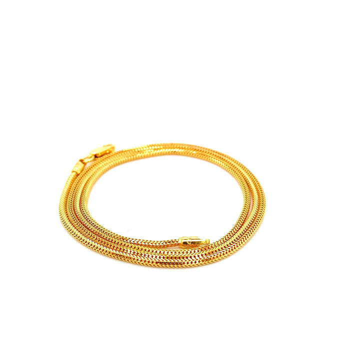 22K YG Box Chain-1pc