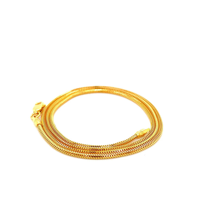 22K YG Box Chain-1pc