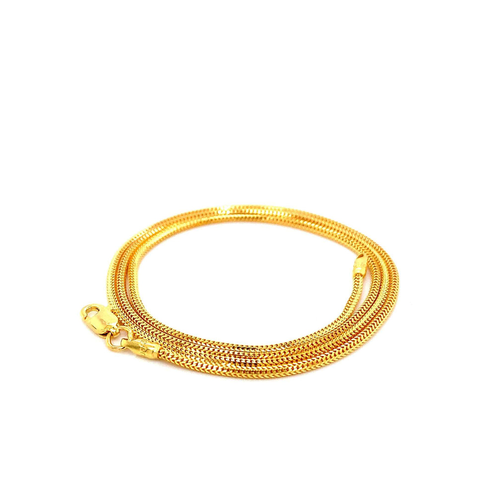 22K YG Box Chain-1pc