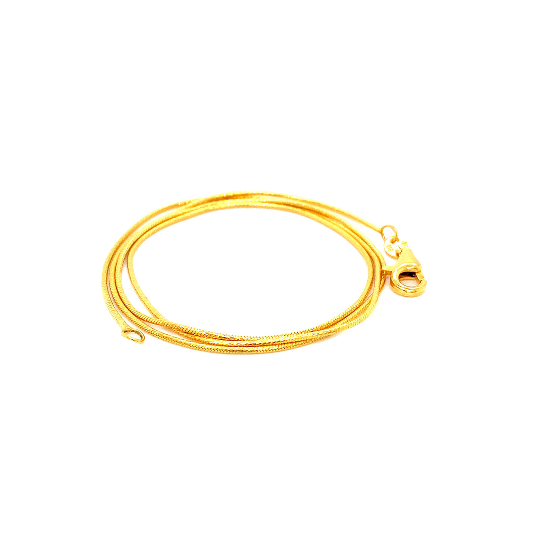 22K YG Snake Chain-1pc