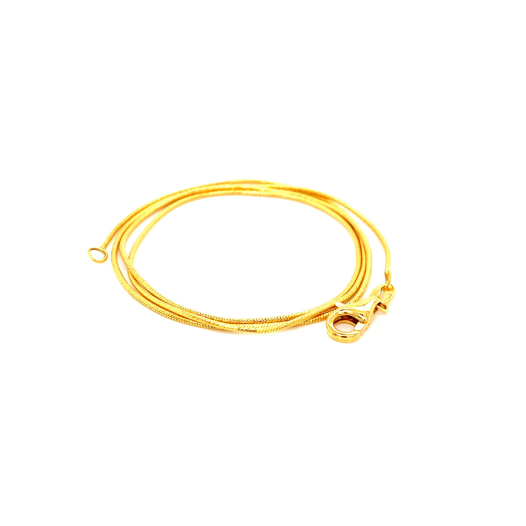 22K YG Snake Chain-1pc