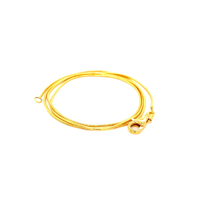 22K YG Snake Chain-1pc