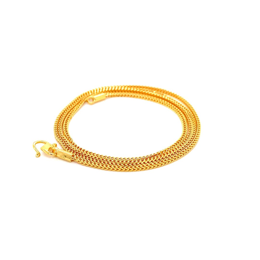 22K YG Box Chain-1pc