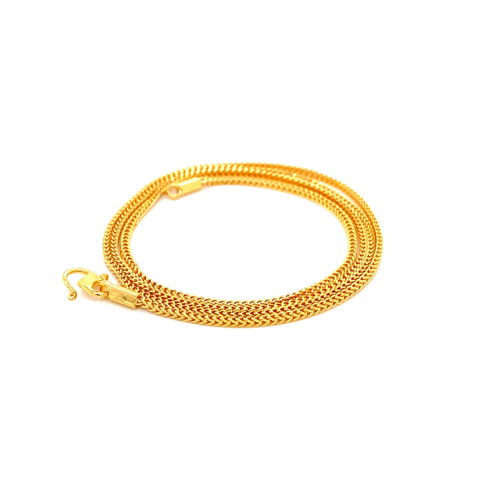22K YG Box Chain-1pc