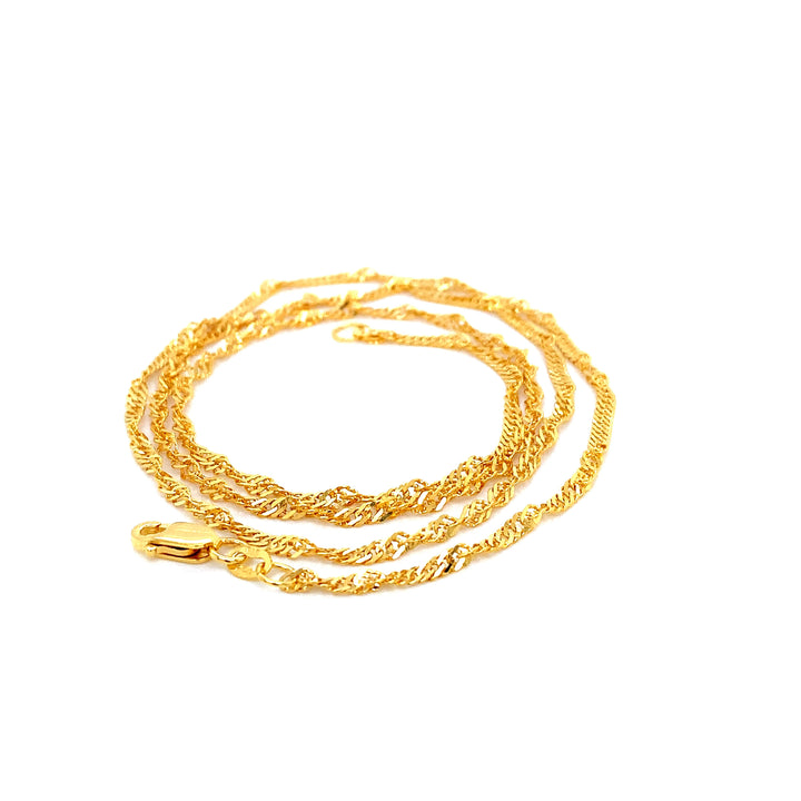 22K YG Link Chain-1pc