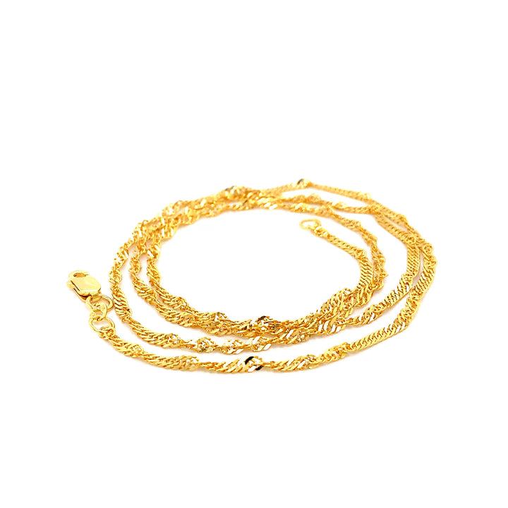 22K YG Link Chain-1pc