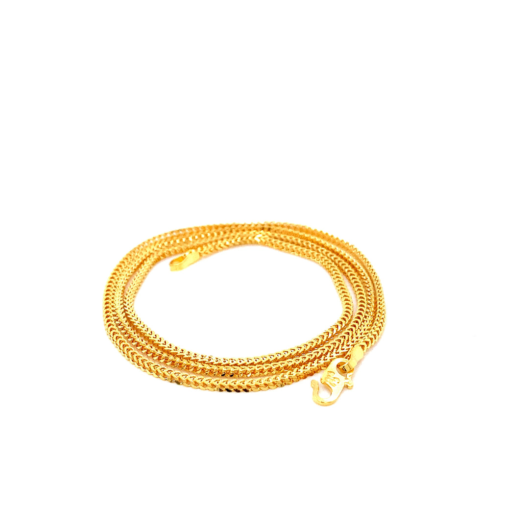 22K YG Box Chain-1pc