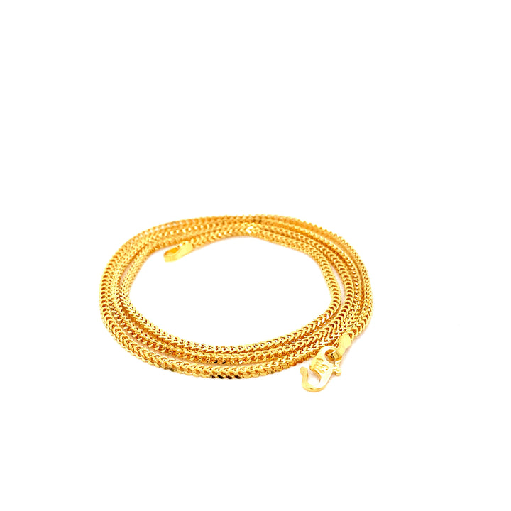 22K YG Box Chain-1pc