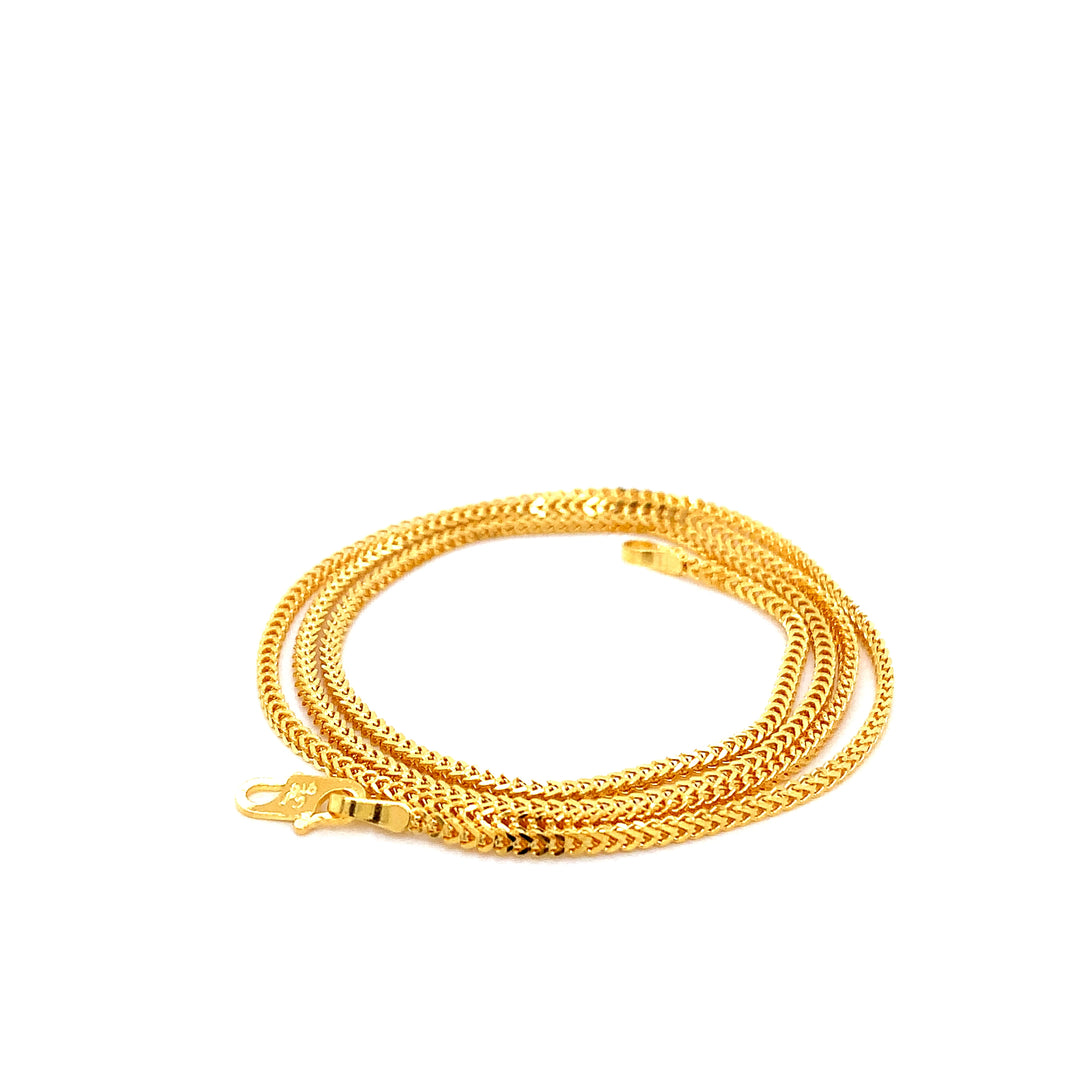 22K YG Box Chain-1pc