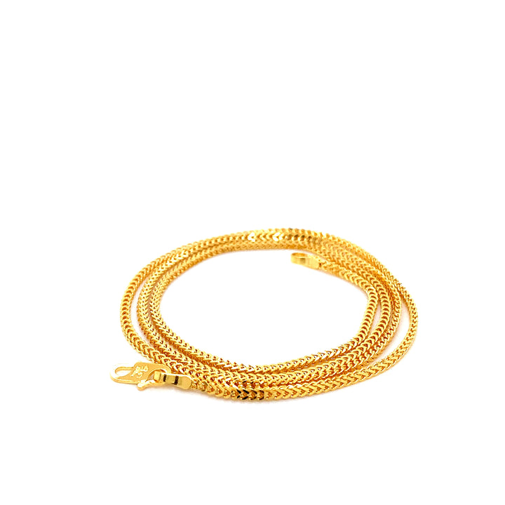 22K YG Box Chain-1pc