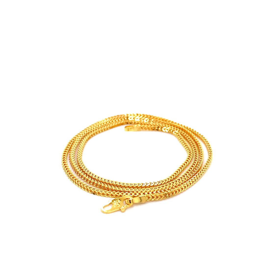 22K YG Box Chain-1pc