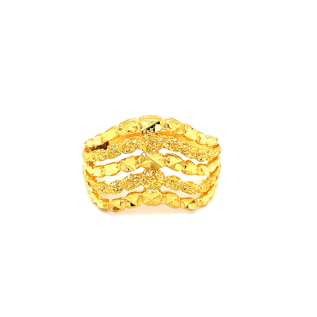 22K YG Fancy Ring-1pc