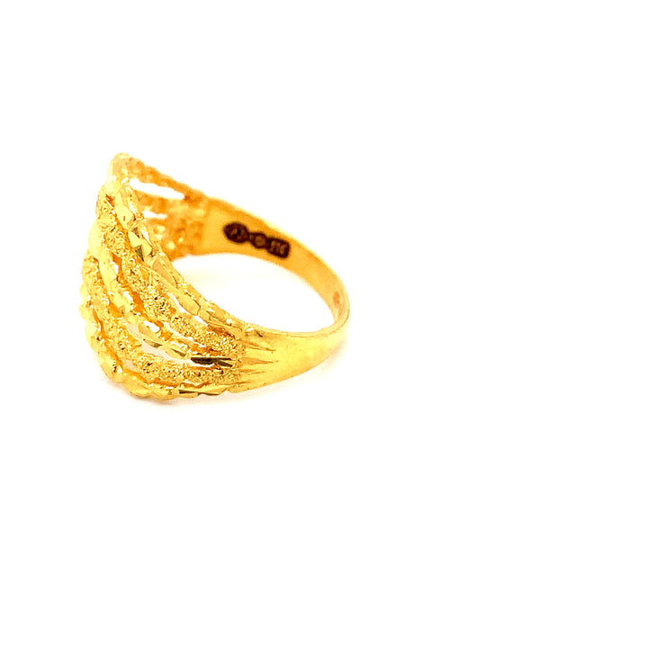 22K YG Fancy Ring-1pc
