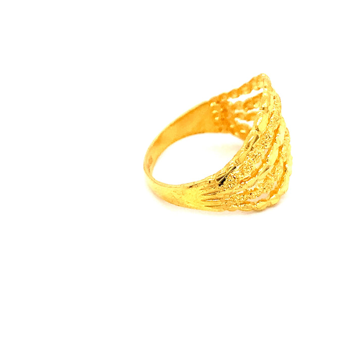 22K YG Fancy Ring-1pc
