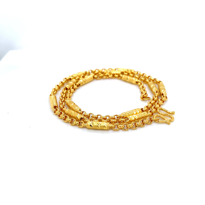 24K YG Fancy Chain-1pc