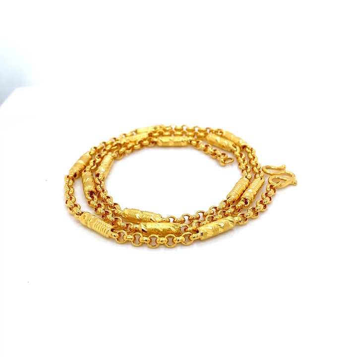 24K YG Fancy Chain-1pc