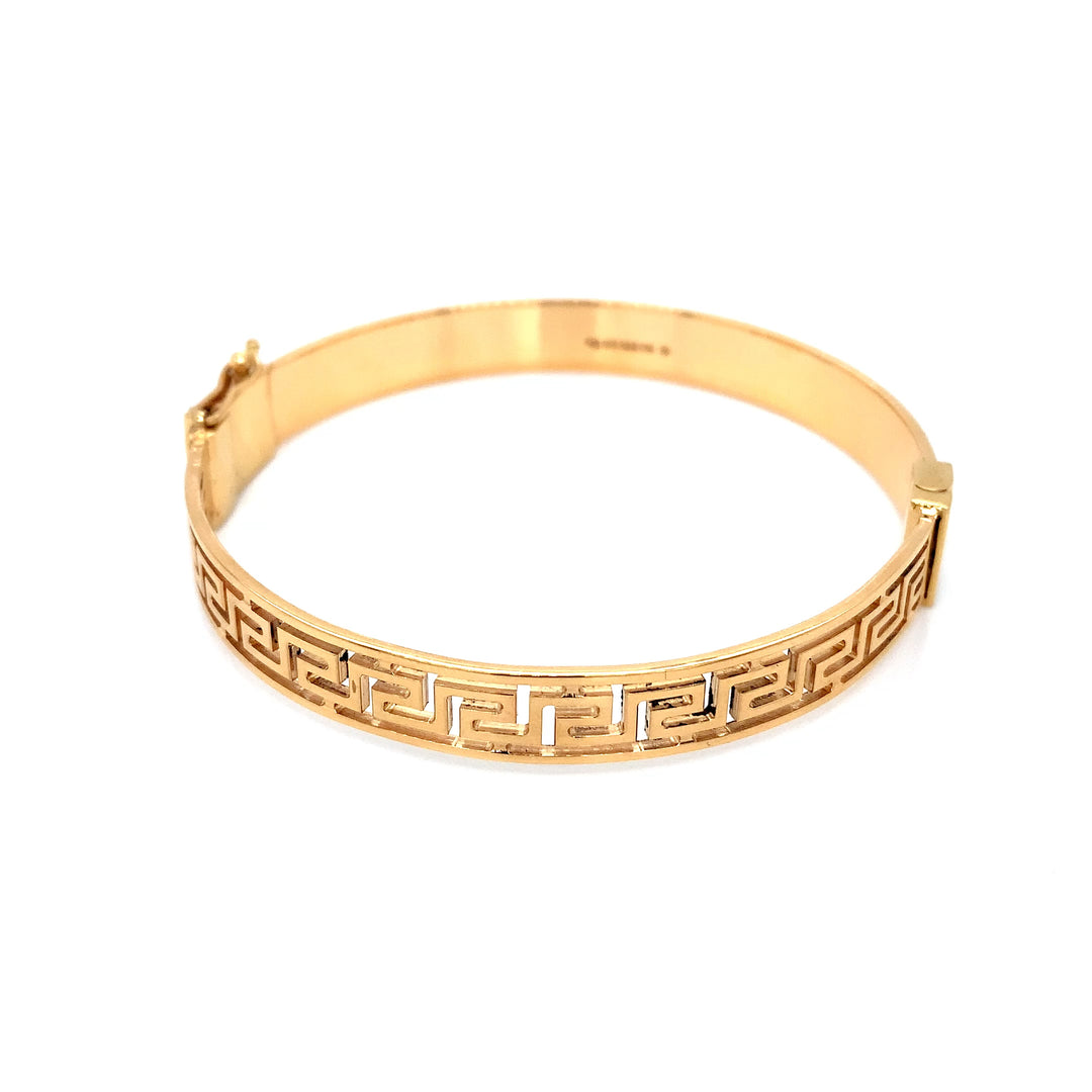 22K YG Fancy Bangle-1pc