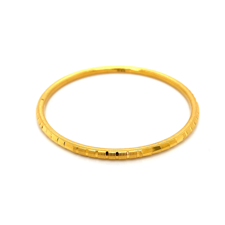 22K YG Solid Bangle-1pc