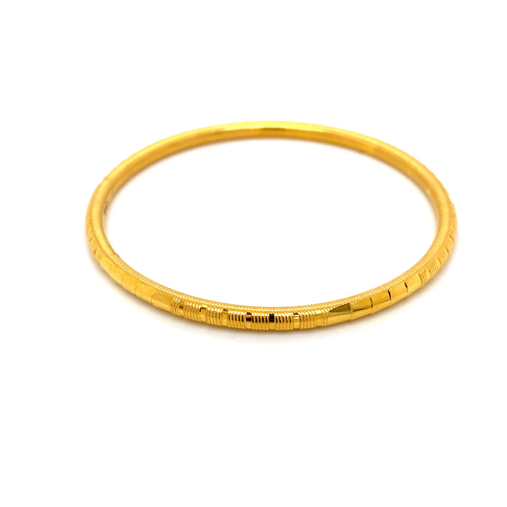 22K YG Solid Bangle-1pc