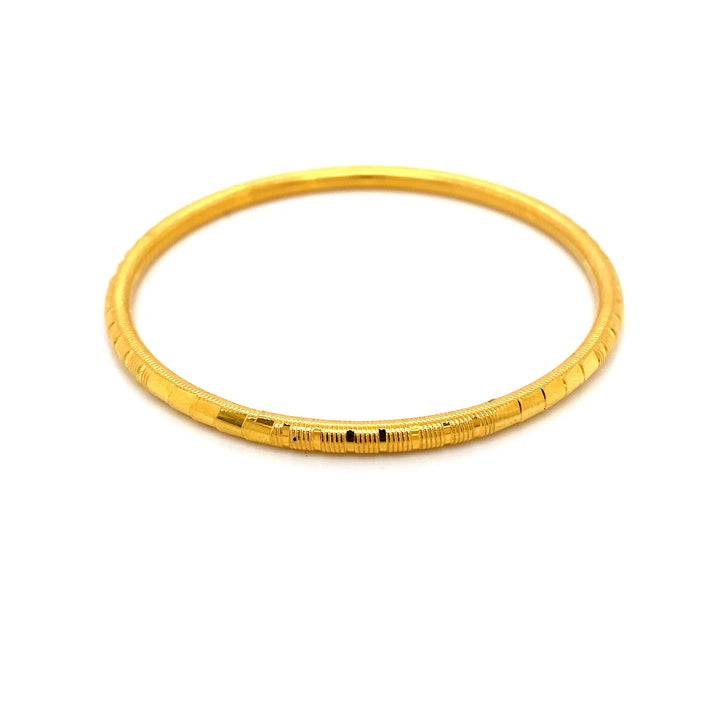 22K YG Solid Bangle-1pc