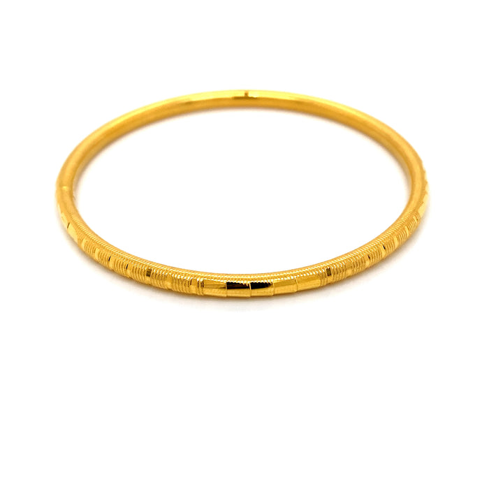 22K YG Solid Bangle-1pc