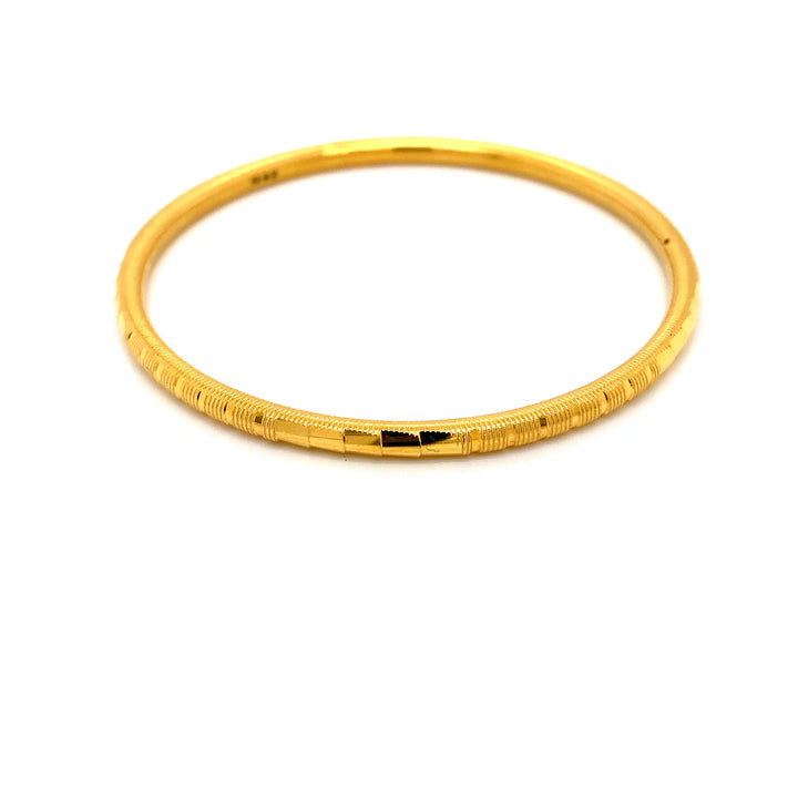 22K YG Solid Bangle-1pc