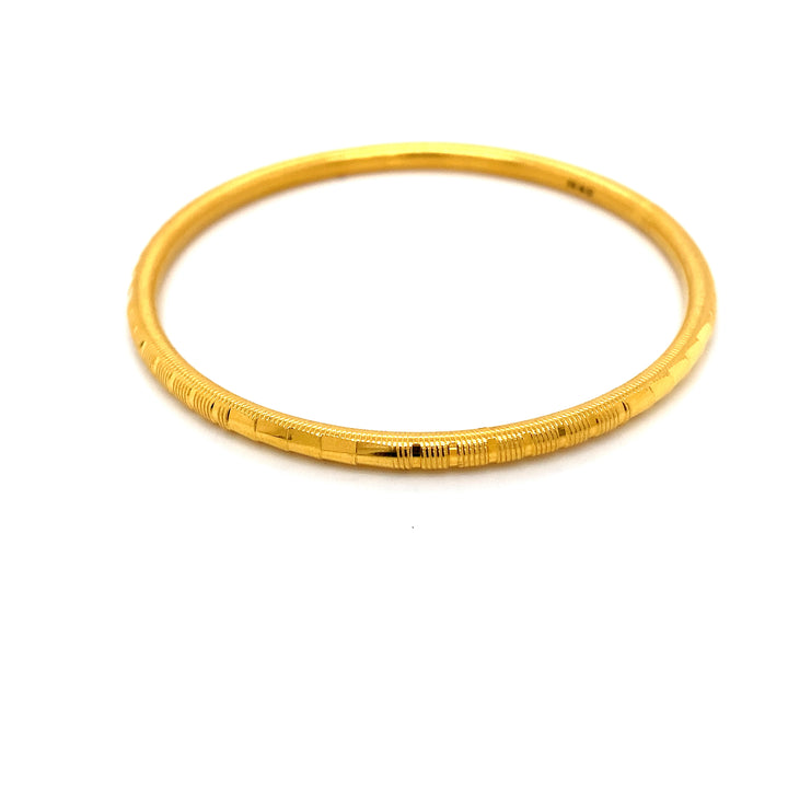 22K YG Solid Bangle-1pc
