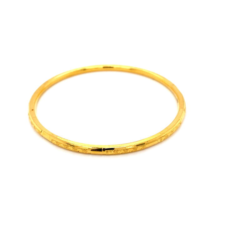 22K YG Solid Bangle-1pc