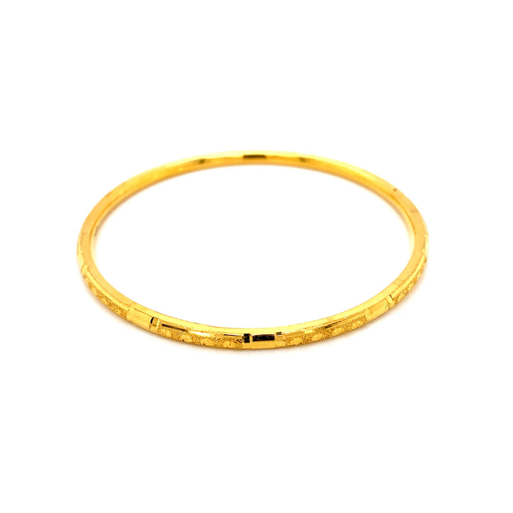 22K YG Solid Bangle-1pc