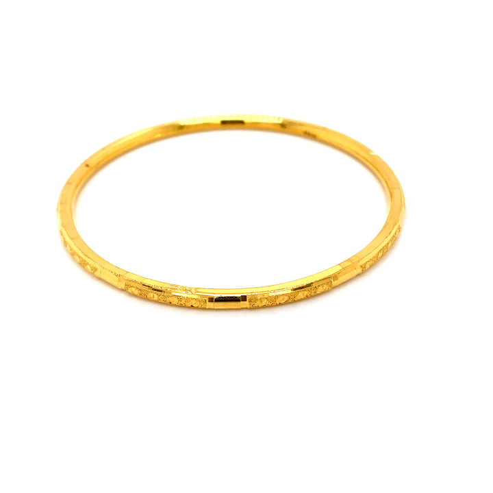 22K YG Solid Bangle-1pc