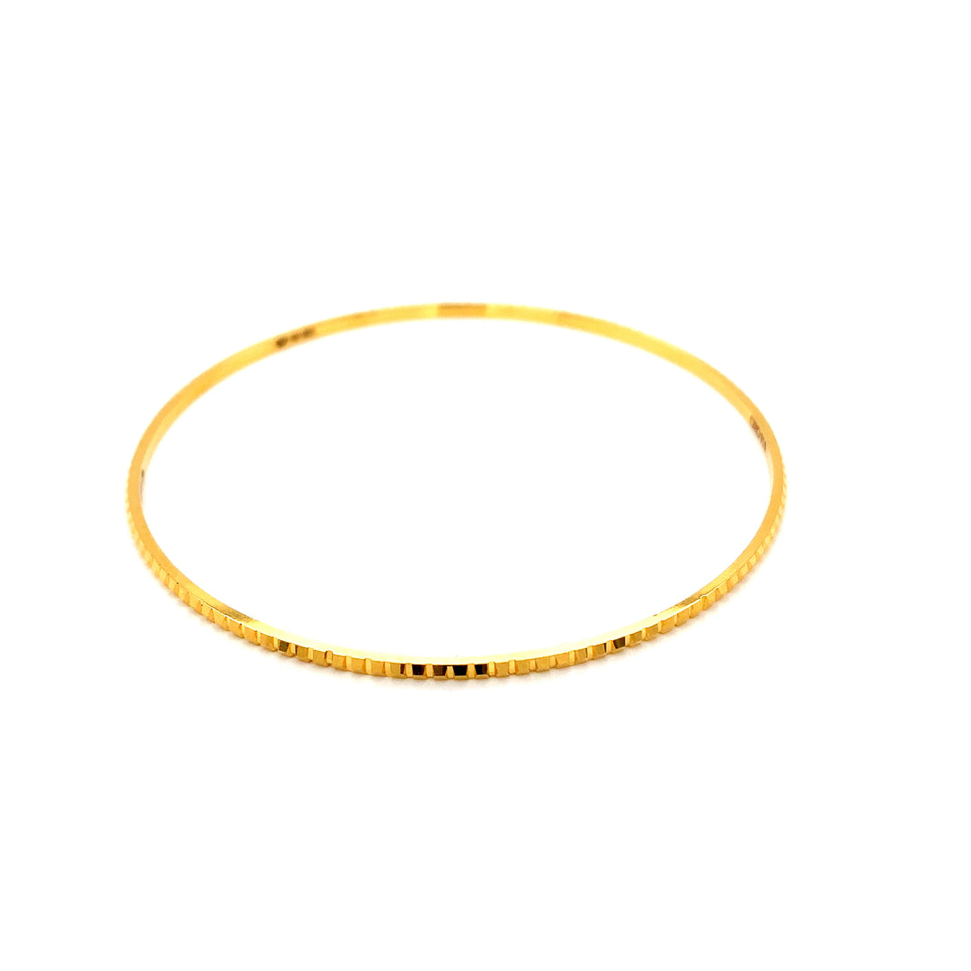 22K YG Solid Bangle-1pc