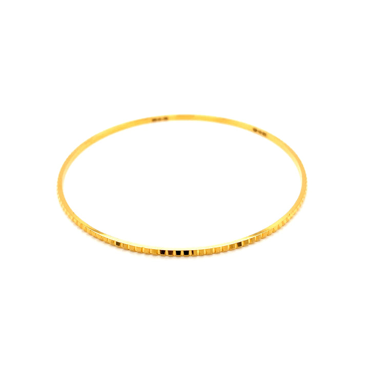 22K YG Solid Bangle-1pc
