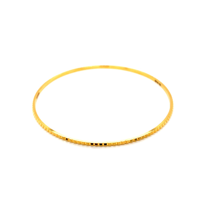 22K YG Solid Bangle-1pc