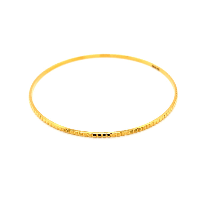 22K YG Solid Bangle-1pc
