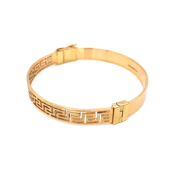 22K YG Fancy Bangle-1pc