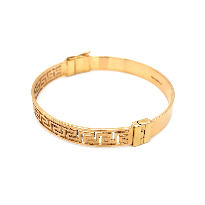 22K YG Fancy Bangle-1pc