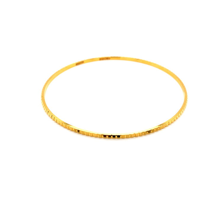 22K YG Solid Bangle-1pc