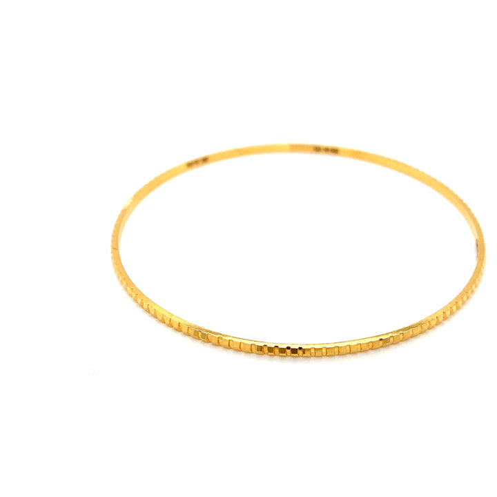22K YG Solid Bangle-1pc