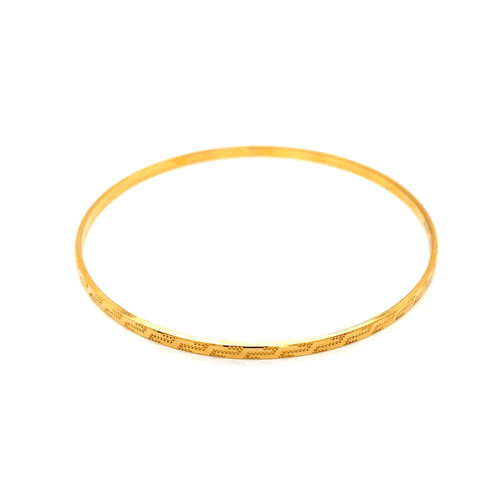 22K YG Solid Bangle-1pc