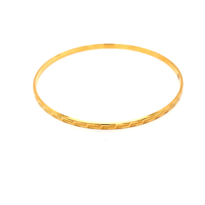 22K YG Solid Bangle-1pc