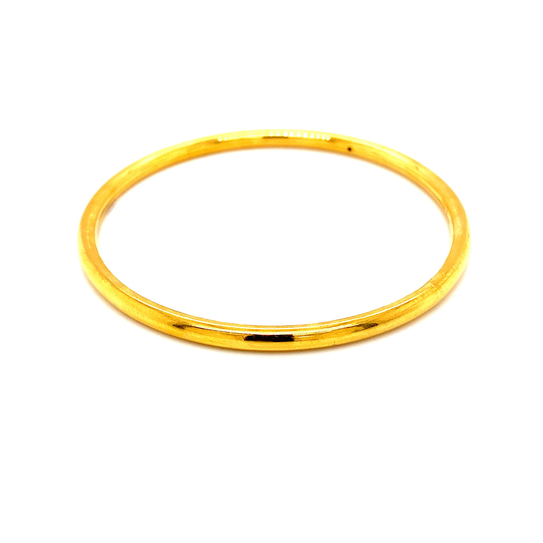 22K YG Solid Bangle-1pc
