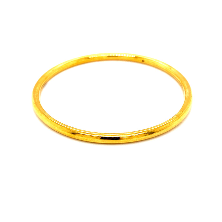 22K YG Solid Bangle-1pc