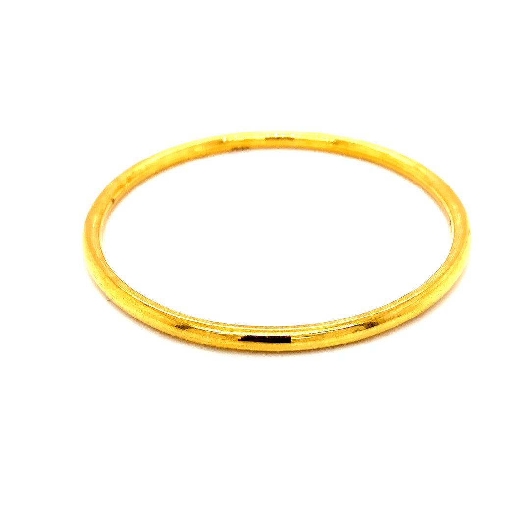 22K YG Solid Bangle-1pc